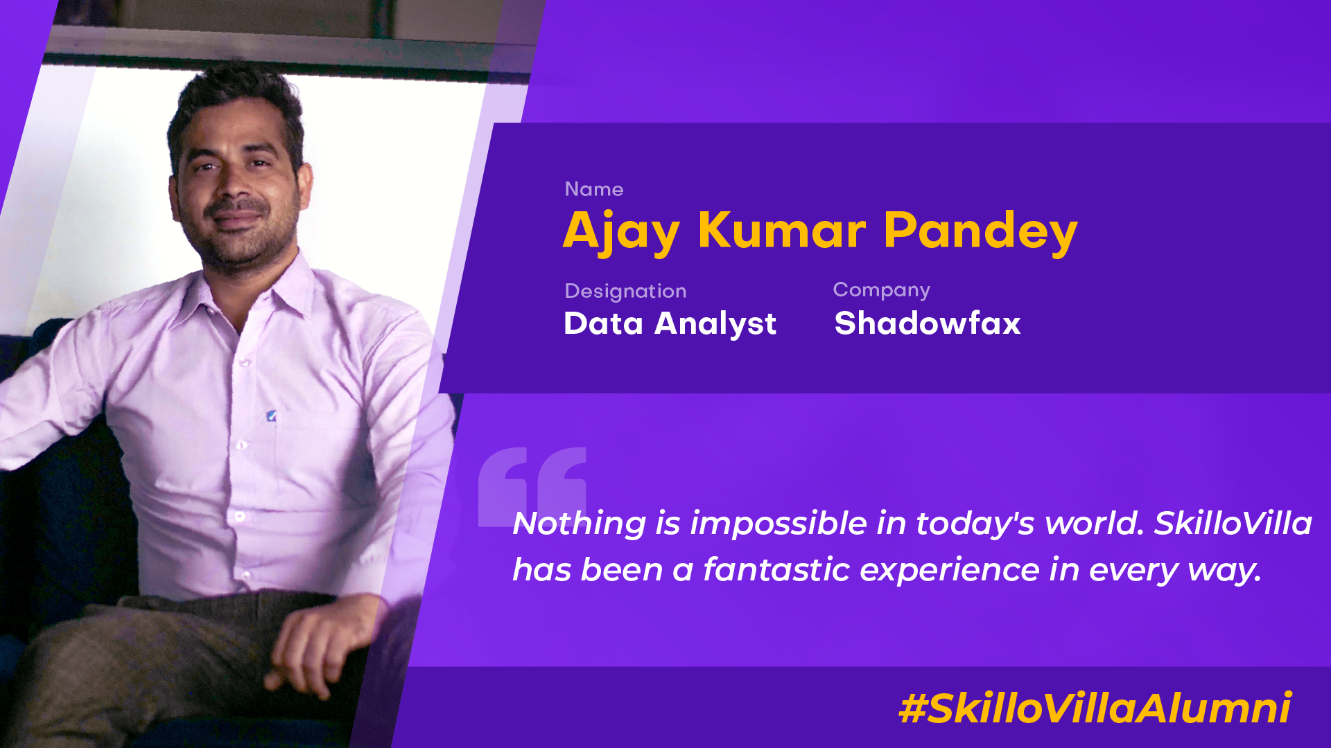 From Marketing to Data Analytics – Ajay’s Career Transformation